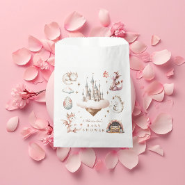 Ein kleiner Drache ist auf dem Weg Babydusche Geschenktütchen