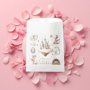 Ein kleiner Drache ist auf dem Weg Babydusche Geschenktütchen