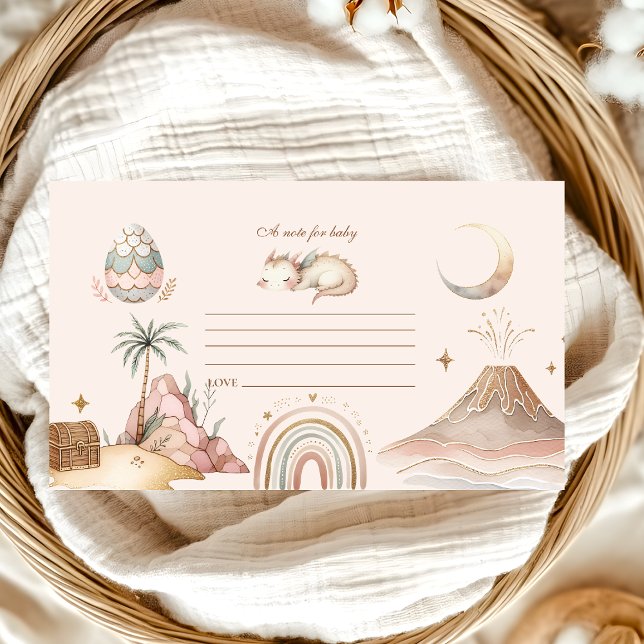 Ein kleiner Drache ist auf dem Weg Note für Baby Begleitkarte (Von Creator hochgeladen)