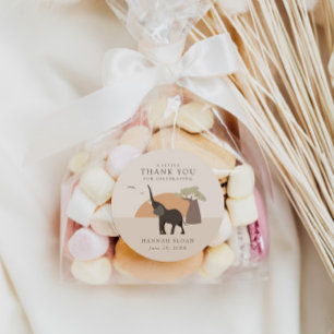 Ein kleiner Erdnuss   Safari Desert Baby Shower Bo Runder Aufkleber