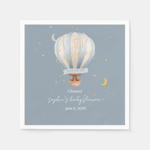 Ein kleiner Erkundungs-Heißluftballon Serviette