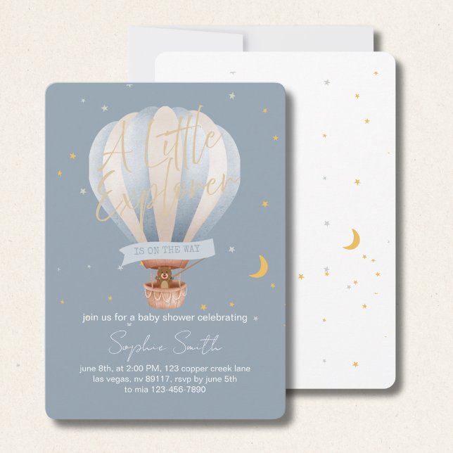 Ein kleiner Explorer ist auf dem Weg zum Niedliche Einladung (Von Creator hochgeladen)