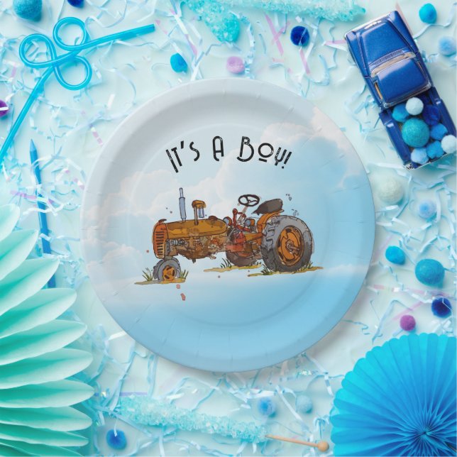 Ein kleiner Fahrer ist unterwegs Pappteller (Party)