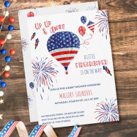 Ein kleiner Firecracker auf und ab Babydusche
