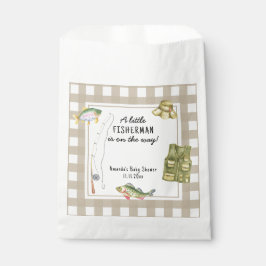 Ein kleiner Fischer ist auf dem Weg Baby Dusche Geschenktütchen