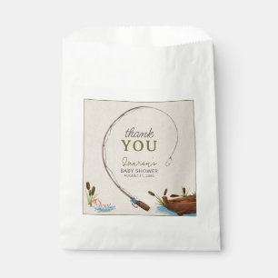 Ein kleiner Fisherman dankt dir Script Baby Shower Geschenktütchen