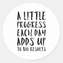 Ein kleiner Fortschritt Motivierend Zitat