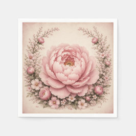 Ein kleiner Freund Floral Erster Geburtstag Serviette