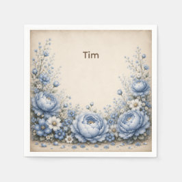 Ein kleiner Freund Floral Erster Geburtstag Serviette