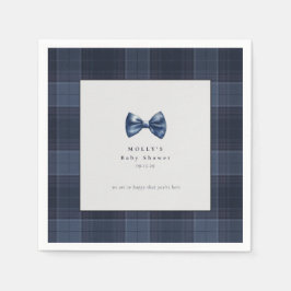 Ein kleiner Gentleman ist auf dem Weg zur Baby-Dus Serviette