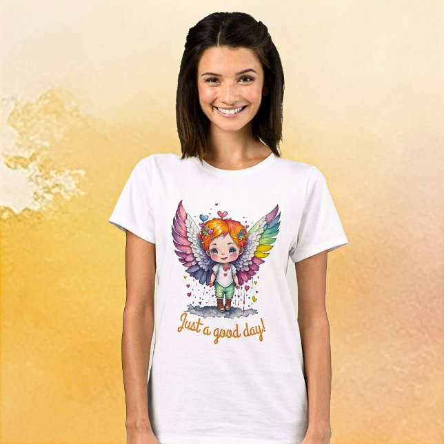 Ein kleiner glücklicher Junge, kleiner Engel, Ingw T-Shirt (Von Creator hochgeladen)