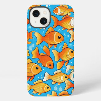 ein kleiner Goldfisch ist fröhlicher Modus iPhone 13 Hülle