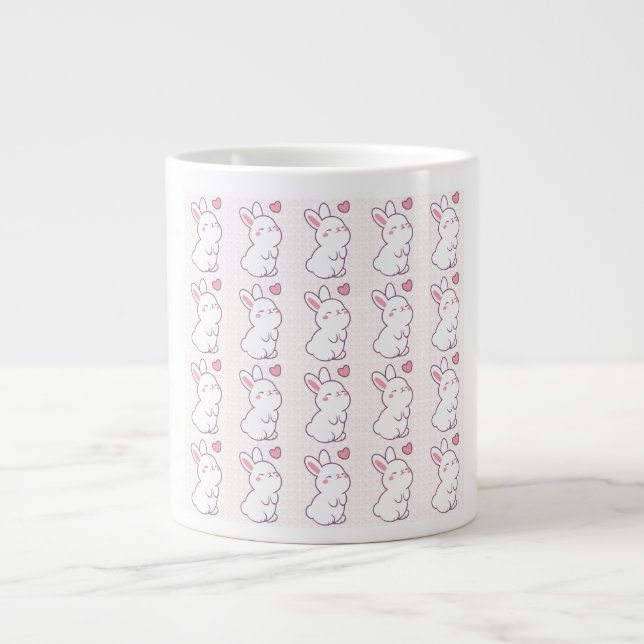 Ein kleiner Hase aus Gefühlen Jumbo-Tasse (Vorderseite)