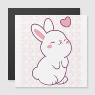 Ein kleiner Hase aus Gefühlen Magnetkarte