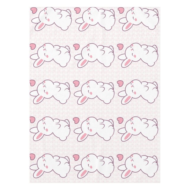 Ein kleiner Hase aus Gefühlen Tischdecke (Vorderseite)