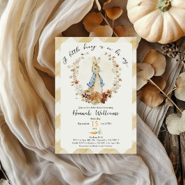 Ein kleiner Hase ist auf dem Weg Babydusche laden Einladung