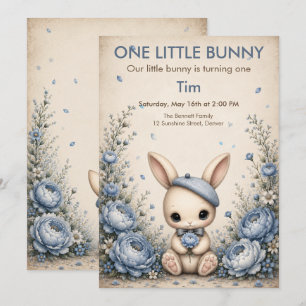 Ein kleiner Hase zum ersten Geburtstag - Storybook Einladung