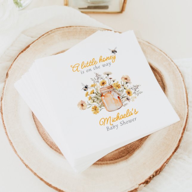 Ein kleiner Honig auf dem Weg zur Wasserfarbendusc Serviette (Von Creator hochgeladen)