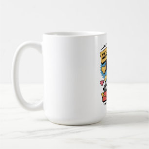 Ein kleiner Hund kann ein großes Zuhause zusammenh Kaffeetasse