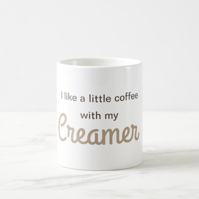 Ein kleiner Kaffee mit meiner Creme Kaffeetasse (Mittel)