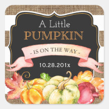 Ein kleiner Kürbis auf die Herbstdusche