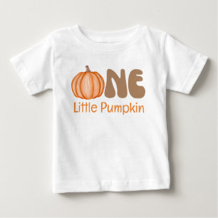 Ein kleiner Kürbis-Baby wird 1 Jahr alt Baby T-shirt