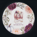 Ein kleiner Kürbis, blumengeschmückt Herbst 1. Geb Pappteller<br><div class="desc">Blumen und Kürbis Herbst 1. Geburtstag Party Dekor Papier Teller in lila,  grün und pfirsichfarben. Mit schöner Aquarellblüte,  Blattwerk und Kürbisdesign. Ideal für Herbst/Herbst. Ideal zum Herbstgeburtstag.</div>