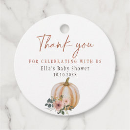 Ein kleiner Kürbis Blush Geschenkanhänger