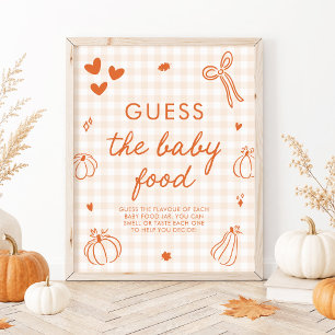 Ein kleiner Kürbis - Errate das Babynahrung-Spiel Poster