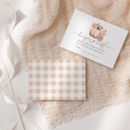 Ein kleiner Kürbis fällt Windelschlag Begleitkarte