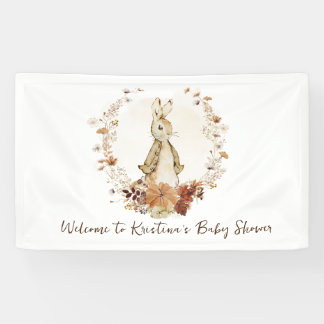 Ein kleiner Kürbis Flopsy Bunny ist auf dem Weg Ba Banner