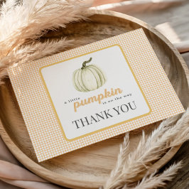 Ein kleiner Kürbis geklappt Danke Karte