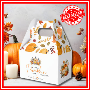 Ein Kleiner Kürbis Herbst Floral Baby Shower Geschenkschachtel
