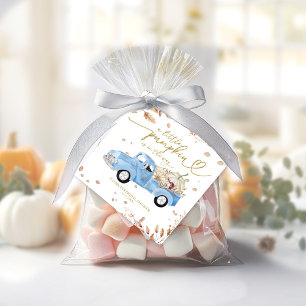 Ein Kleiner Kürbis Ist Auf Dem Weg Baby Shower Geschenkanhänger
