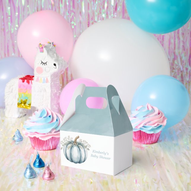 Ein kleiner Kürbis ist auf dem Weg Babydusche Geschenkschachtel (Party)