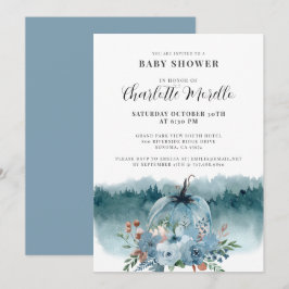 Ein kleiner Kürbis ist auf dem Weg zum trostlosen Einladung