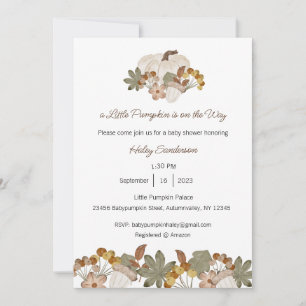 Ein kleiner Kürbis ist auf dem Weg zur Einladung, Einladung