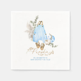 Ein kleiner Kürbis ist unterwegs - Babydusche. Serviette