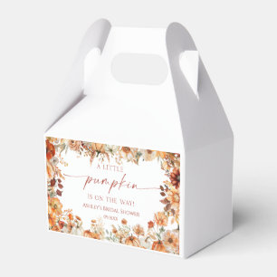 Ein Kleiner Kürbis Rustikale Florale Babyparty Geschenkschachtel