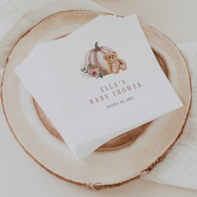 Ein kleiner Kürbis Teddy Bär Serviette (Von Creator hochgeladen)