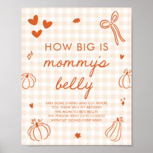 Ein kleiner Kürbis Wie groß ist Mommys Bauch Spiel Poster