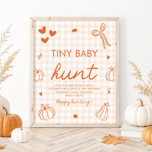 Ein Kleiner Kürbis Winziges Baby Suchspiel Baby Sh Poster