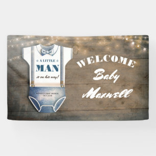 Ein kleiner Mann Babydusche Baby Boy Banner