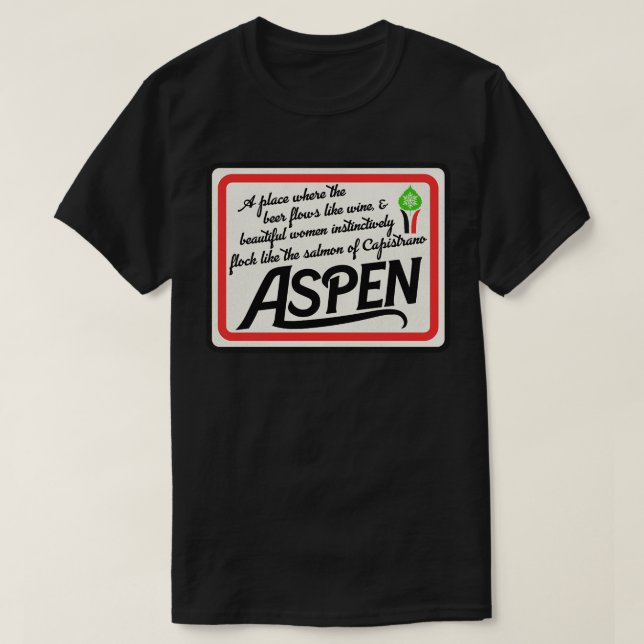 Ein kleiner Ort genannt Aspen Dumb Dumber 1 T-Shirt (Design vorne)