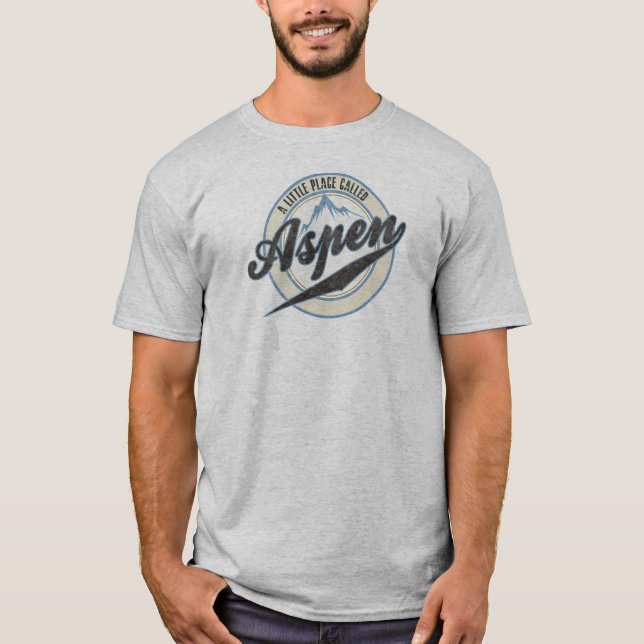 Ein kleiner Platz rief Aspen an T-Shirt (Vorderseite)