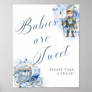 Ein kleiner Prinz königsblaue Süßigkeiten Poster