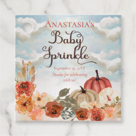 Ein kleiner Pumpkin | Floral Girl Baby Spinkle Geschenkanhänger