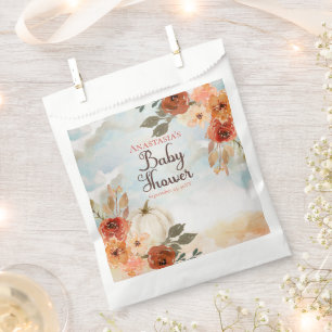 Ein kleiner Pumpkin   Floral Girl Babydusche Geschenktütchen