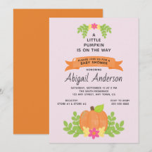 Ein kleiner Pumpkin | Girl Baby Dusche