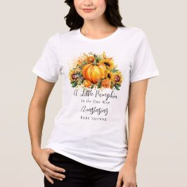 Ein kleiner Pumpkin | Sonnenblumen Herbstdusche Tri-Blend Shirt